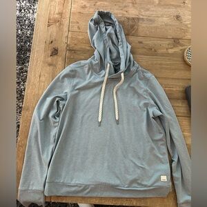 Vuori Cropped Hoodie in Blue Size XS